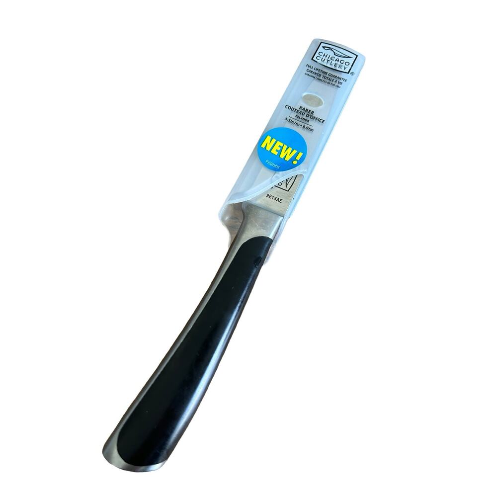 Chicago‎ Cutlery Essentials 3-1/2-Inch Parer Knife, Paring, Black
